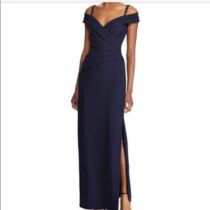 Ralph Lauren Navy Blue Evening Gown